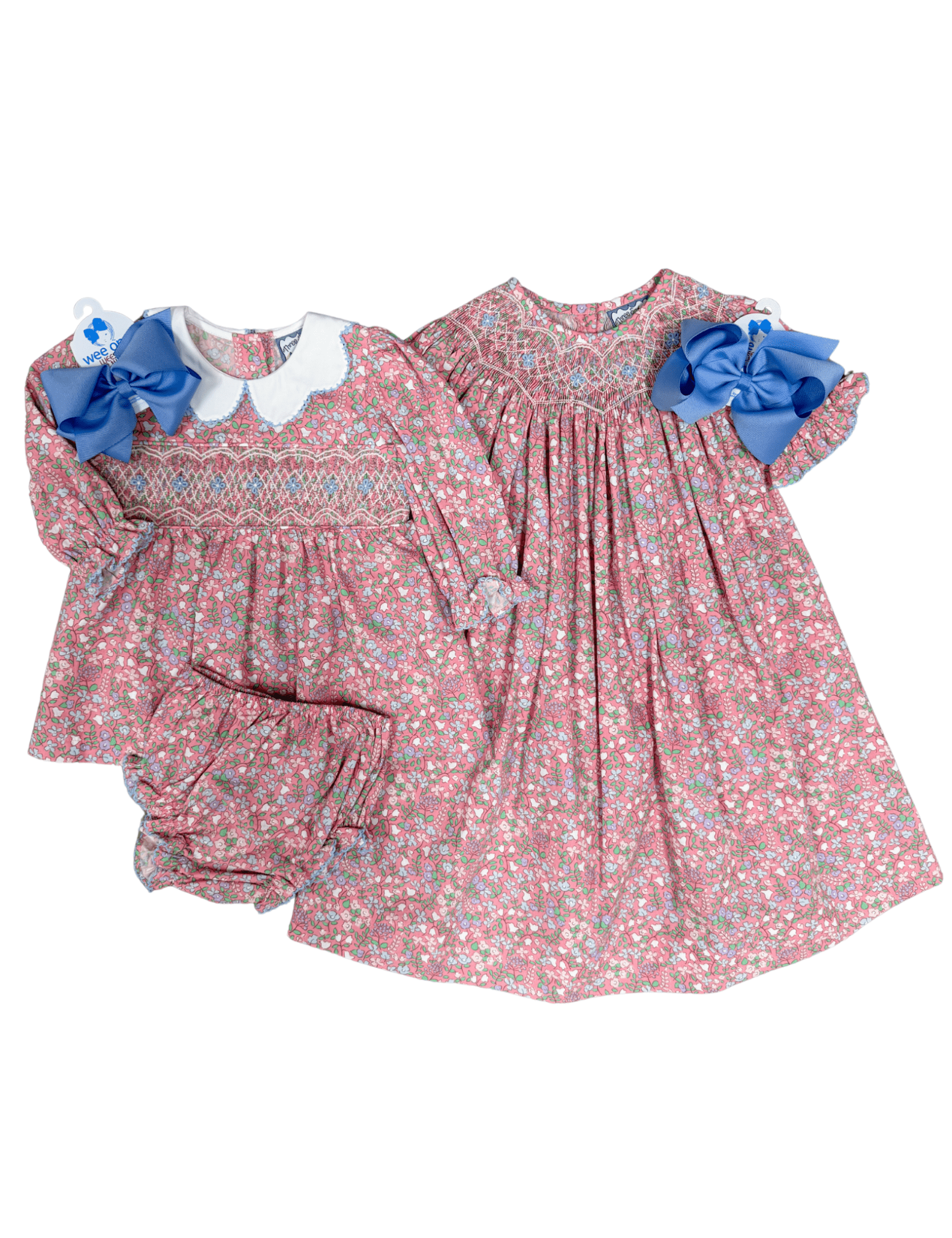 Mulberry Meadow Smocked Bishop Dress Girls Occasion Dresses Three Sisters