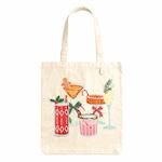 Multi Glass Holiday Bar Beaded Tote Seasonal Mudpie