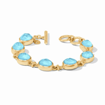 Nassau Demi Stone Bracelet - Iridescent Capri Blue Bracelets Julie Vos