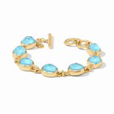 Nassau Demi Stone Bracelet - Iridescent Capri Blue Bracelets Julie Vos