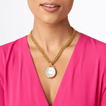 Nassau Stone Pendant - Iridescent Clear Crystal Necklaces Julie Vos