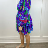 Natali Mini Dress - Violet Seas Short Dresses Briton Court
