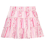 Natalie Skort - Sconset Floral Stripe Girls Skirts + Bloomers Bisby