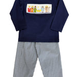Nativity Smocked Boys Pant Set Boys Sets Three Sisters