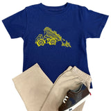 Navy Dumptruck w/ Crayons SS T-Shirt Boys Shirts + Polos Mustard & Ketchup