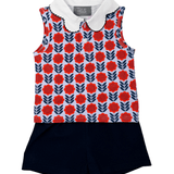 Navy Scallop Collar Set Girls Sets True