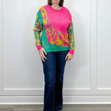 Neon Muse Sweater - Sunray Mix Pants Umgee