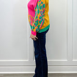 Neon Muse Sweater - Sunray Mix Pants Umgee