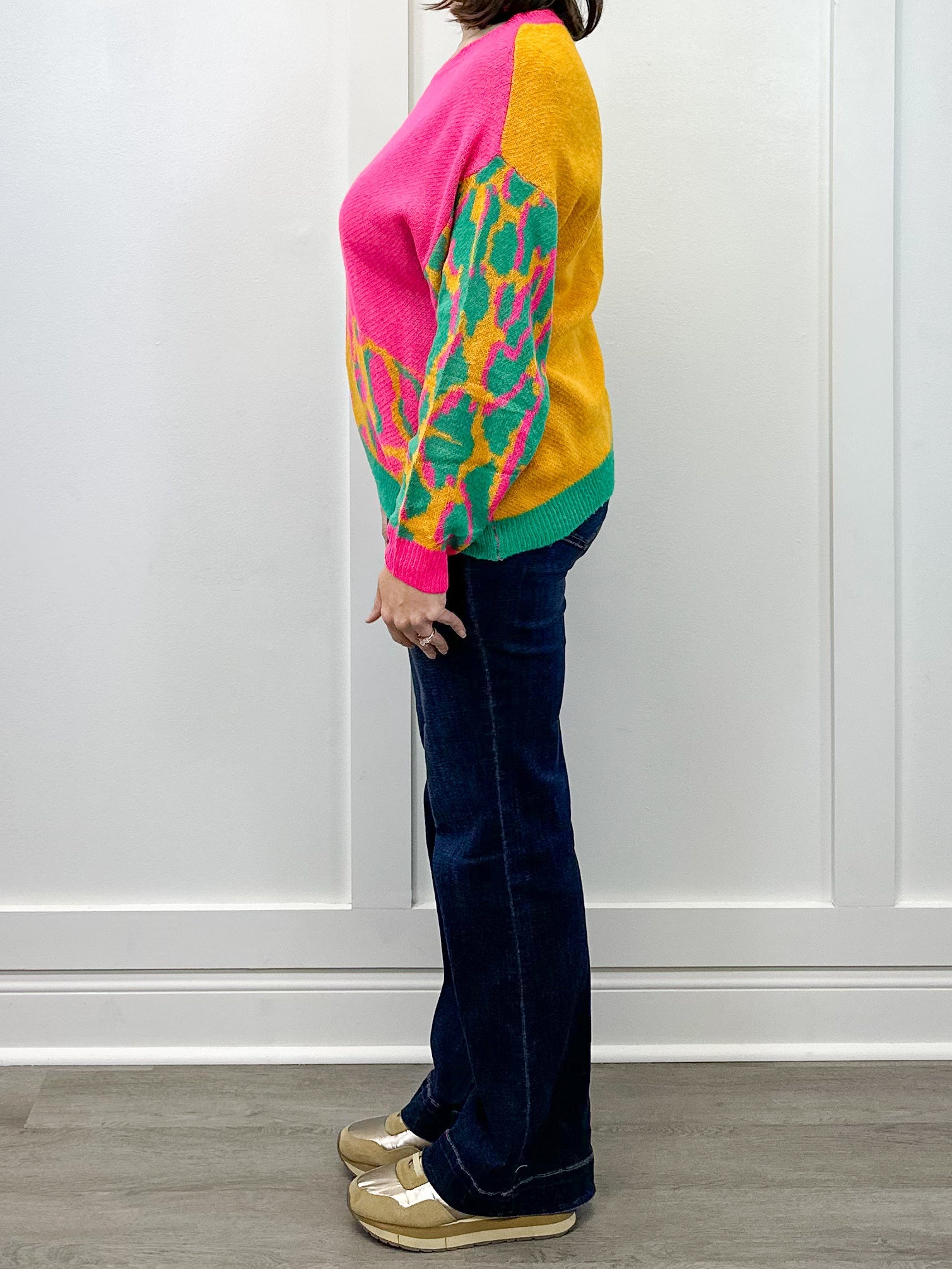 Neon Muse Sweater - Sunray Mix Pants Umgee