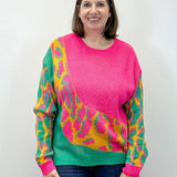 Neon Muse Sweater - Sunray Mix Pants Umgee