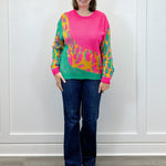 Neon Muse Sweater - Sunray Mix Pants Umgee