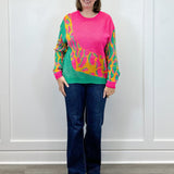 Neon Muse Sweater - Sunray Mix Pants Umgee