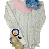 Nicolle Scallop Pima Ruffled Pima Bubble Girls Bubbles + Rompers Baby Loren