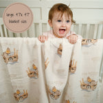 Noah's Ark Baby Swaddle Blanket Baby Accessories LollyBanks