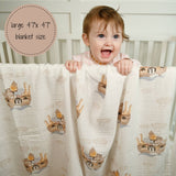 Noah's Ark Baby Swaddle Blanket Baby Accessories LollyBanks