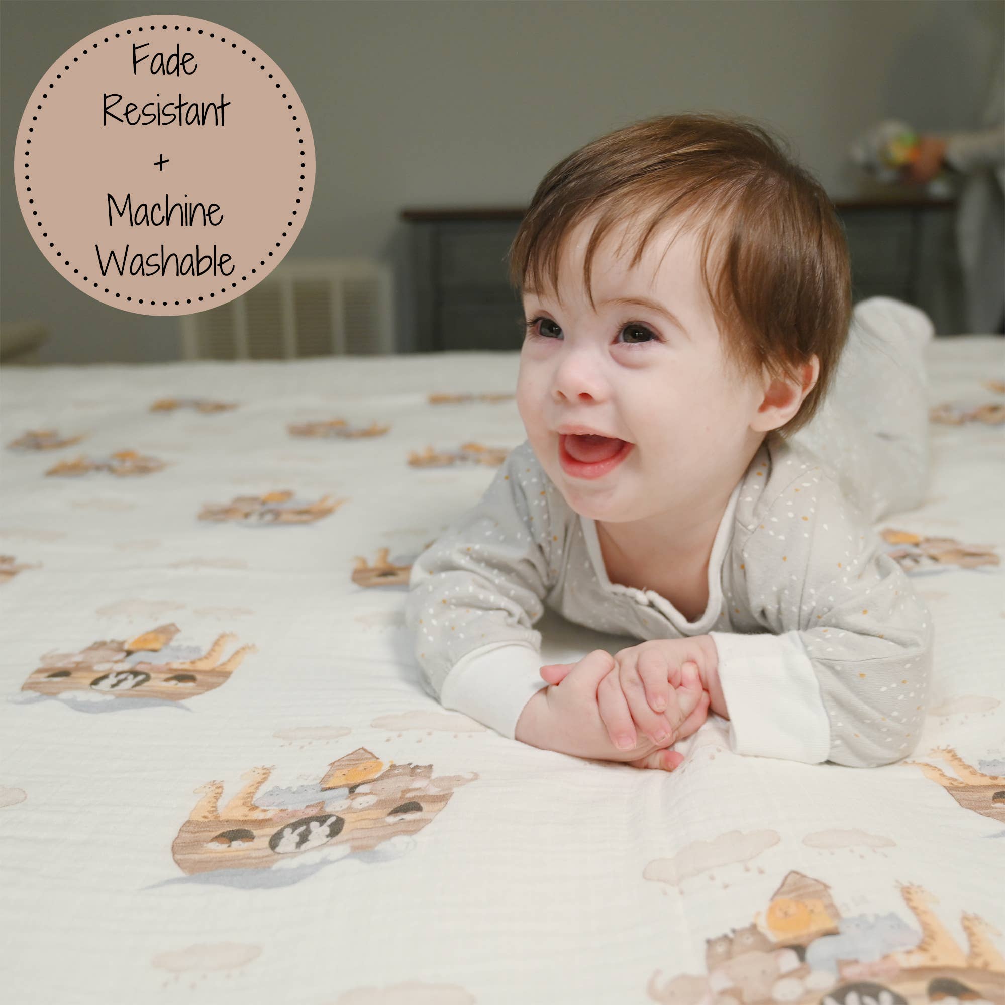 Noah's Ark Baby Swaddle Blanket Baby Accessories LollyBanks