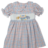 Noah's Ark Smocked Dress Girls Occasion Dresses Three Sisters