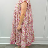 Nova Dress - Pink Cherry Long Dresses Clara the Label