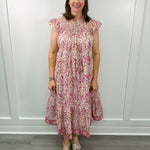 Nova Dress - Pink Cherry Long Dresses Clara the Label