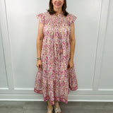 Nova Dress - Pink Cherry Long Dresses Clara the Label