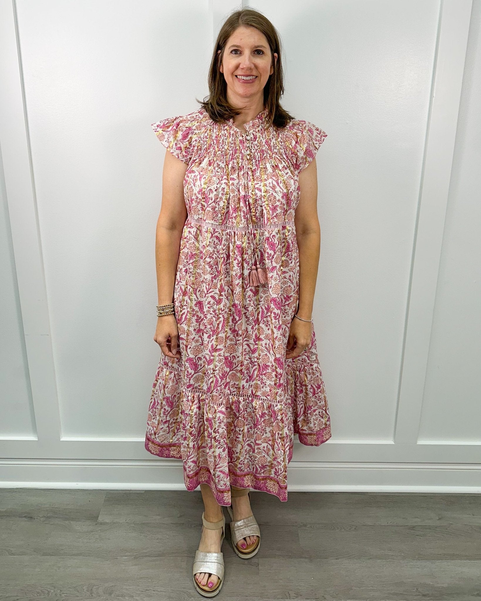 Nova Dress - Pink Cherry