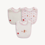 Nursery Nostalgia Pink Modal Bib 3-Pack Baby Accessories Magnetic Me