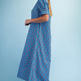 Ocean Tile Maxi Dress Long Dresses GiGiO