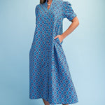 Ocean Tile Maxi Dress Long Dresses GiGiO