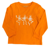 Orange Skeleton LS T-Shirt Boys Tees Mustard & Ketchup