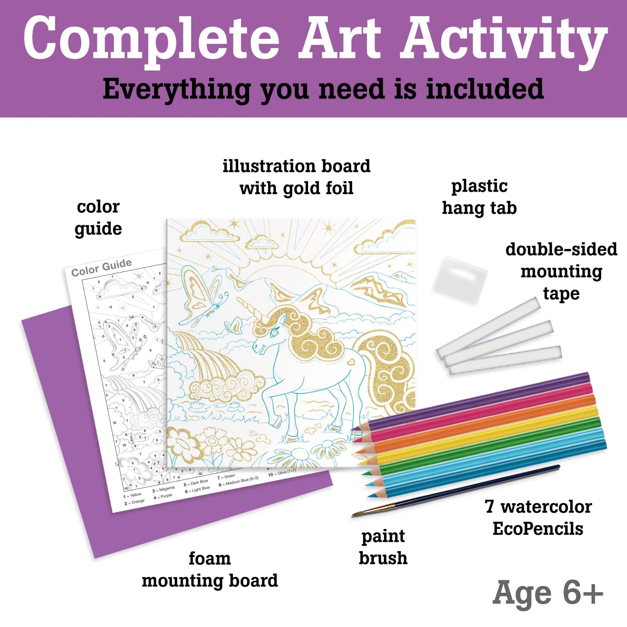 Paint by Number Unicorn Foil Fun - Sugar Babies Children's Boutique/Meg's Shoppe
