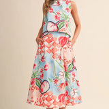 Painted Garden Skirt Set Tops &Merci