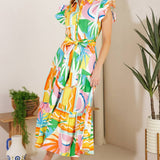Palm Paradise Midi Dress Long Dresses FLYING TOMATO
