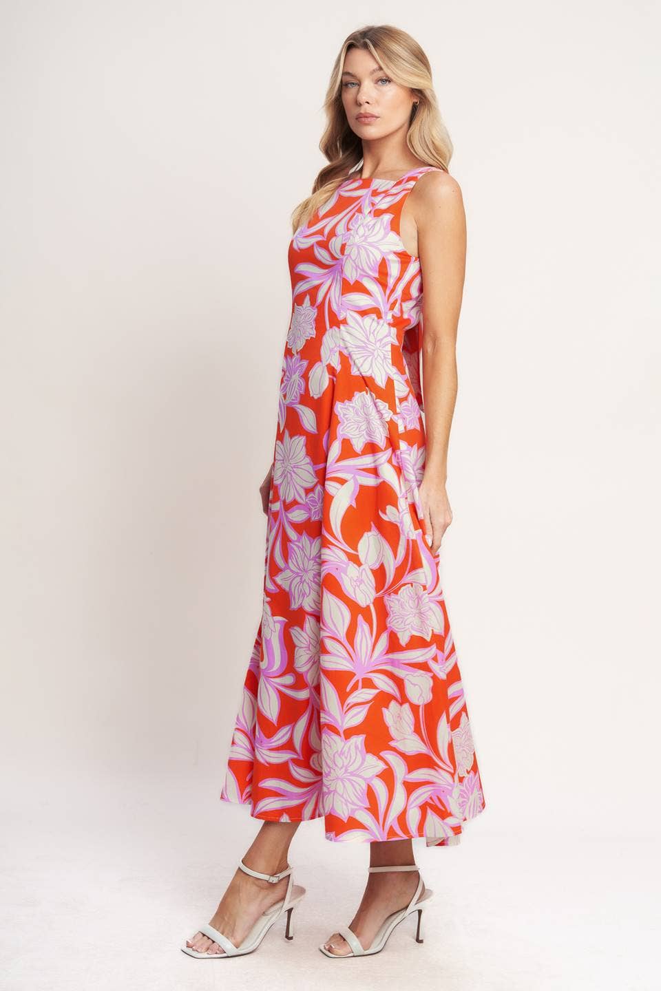 Papaya Blossom Dress Long Dresses FLYING TOMATO