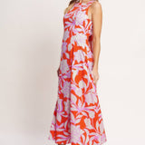 Papaya Blossom Dress Long Dresses FLYING TOMATO