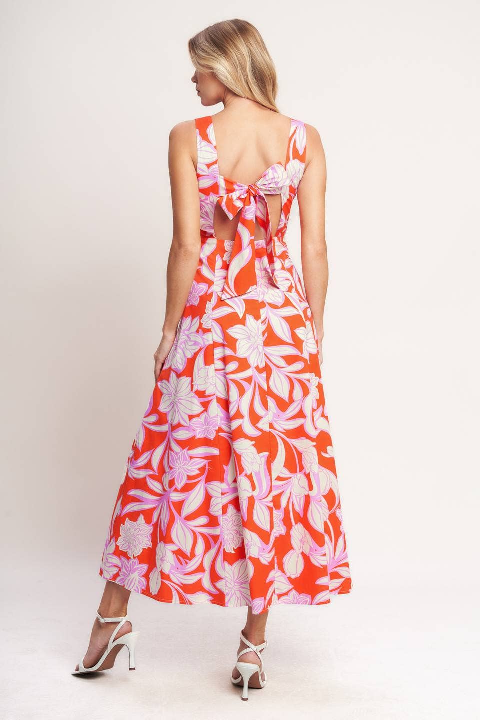 Papaya Blossom Dress Long Dresses FLYING TOMATO