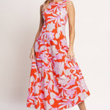 Papaya Blossom Dress Long Dresses FLYING TOMATO
