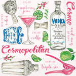 Paper Cocktail Napkins Pack of 20 Cosmopolitan Kitchen + Entertaining Boston International