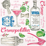 Paper Cocktail Napkins Pack of 20 Cosmopolitan Kitchen + Entertaining Boston International
