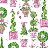 Paper Guest Towels 16 Ct Pink Topiaries Kitchen + Entertaining Boston International
