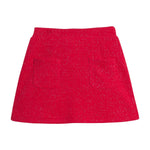 Patch Pocket Skort - Crimson Girls Skirts + Bloomers Bisby