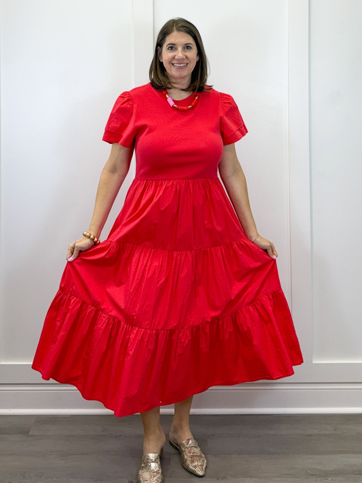plus size t shirt midi dress Patton T-Shirt Midi Dress