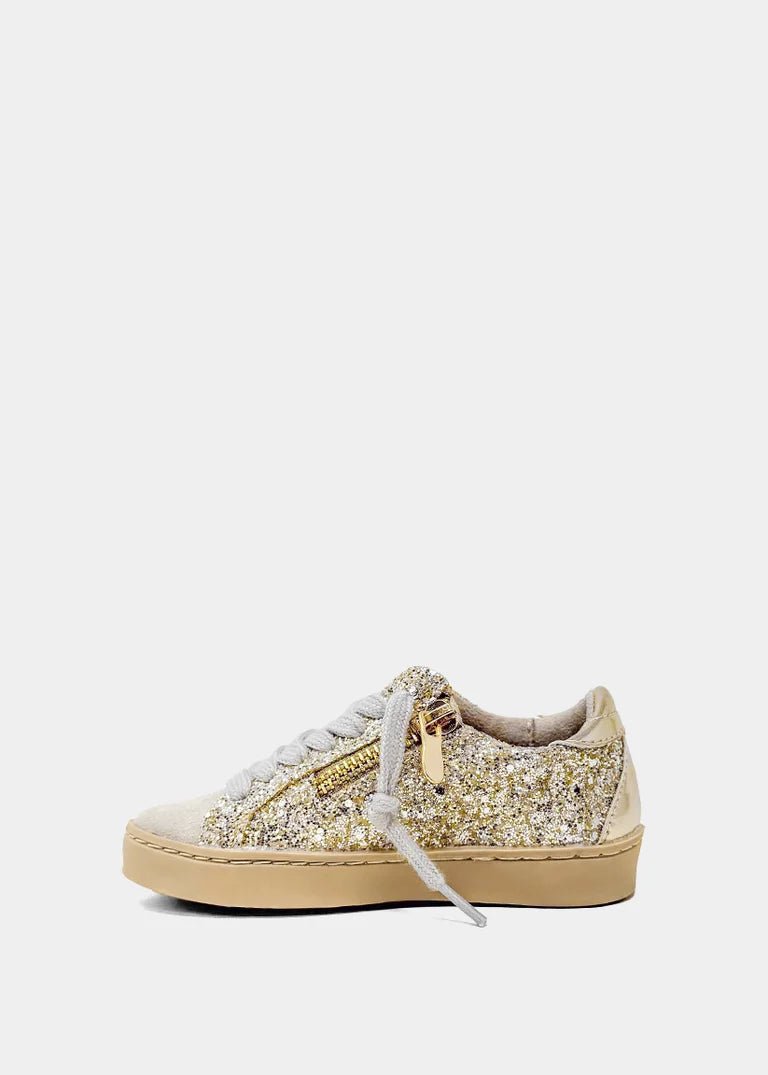 Paula Mini - Golden Glitter Girls Shoes Shu Shop