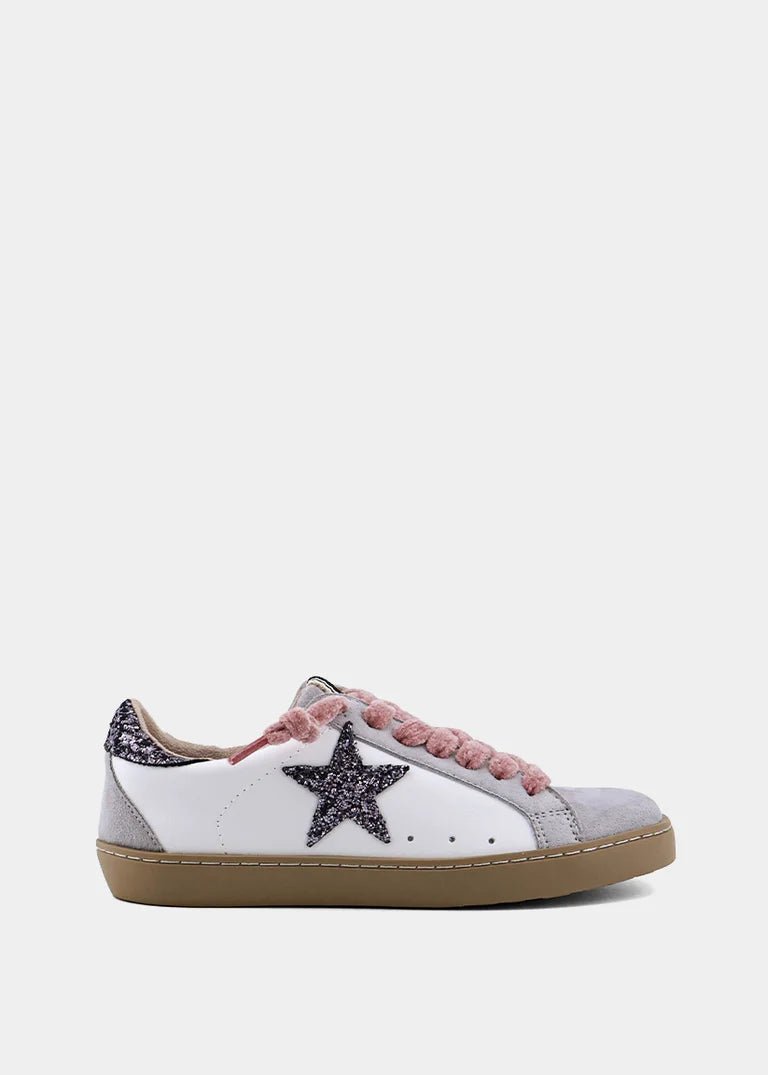 Paula Mini - Pewter Glitter Girls Shoes Shu Shop