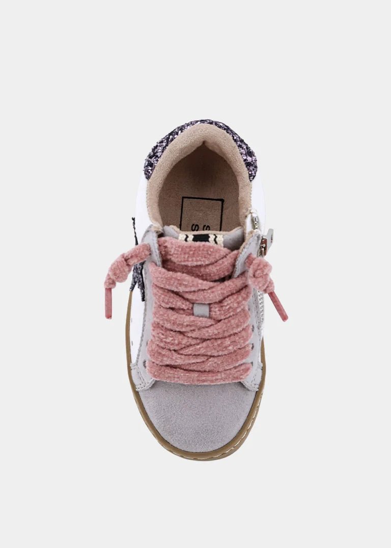 Paula Mini - Pewter Glitter Girls Shoes Shu Shop
