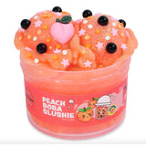 Peach Boba Slushie Icee Slime Toys Peachybbies