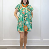 Peach Grove Swing Dress - Green Short Dresses Umgee
