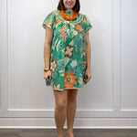 Peach Grove Swing Dress - Green Short Dresses Umgee