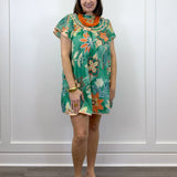 Peach Grove Swing Dress - Green Short Dresses Umgee