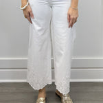 Pearl Scallop Wide Leg Pants Pants Entro