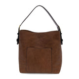 Pecan Hobo Black Handle Handbag Purses + Totes Joy Susan